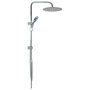Voir la diapositive 4 : VIDAXL Ensemble de douche a deux tetes avec douchette Acier inoxydable