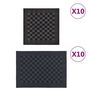Voir la diapositive 1 : VIDAXL Ensemble de serviettes 20 pcs noir et gris coton