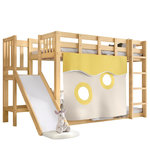 MERAX Lit mezzanine enfant. Coloris disponibles : Marron, Blanc