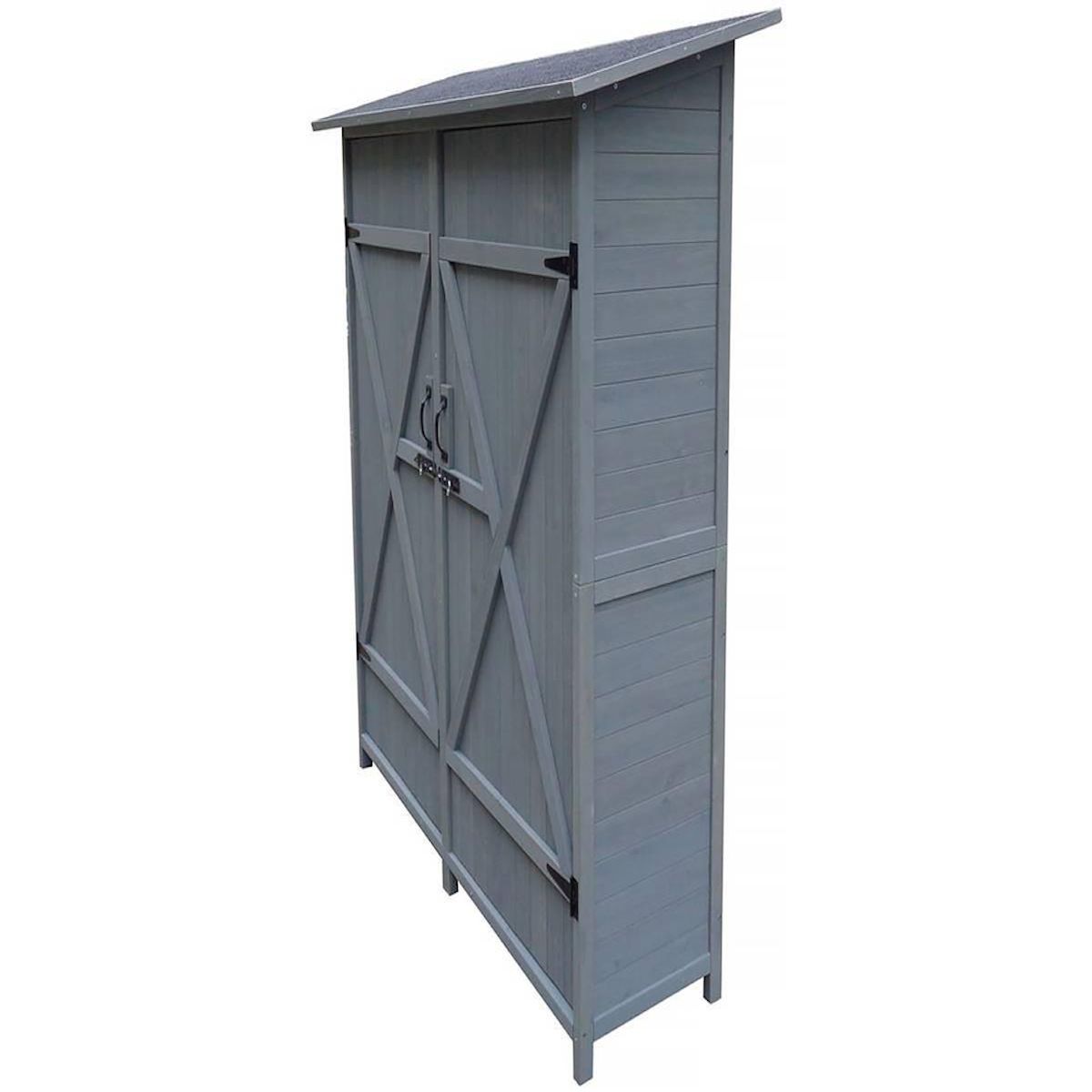 Habitat et Jardin Armoire de jardin  Espacio  - 140 x 49 x 162 cm - Anthracite