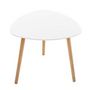 Voir la diapositive 4 : ATMOSPHERA Lot de 3 Tables à Café Gigognes  Mileo  60cm Blanc