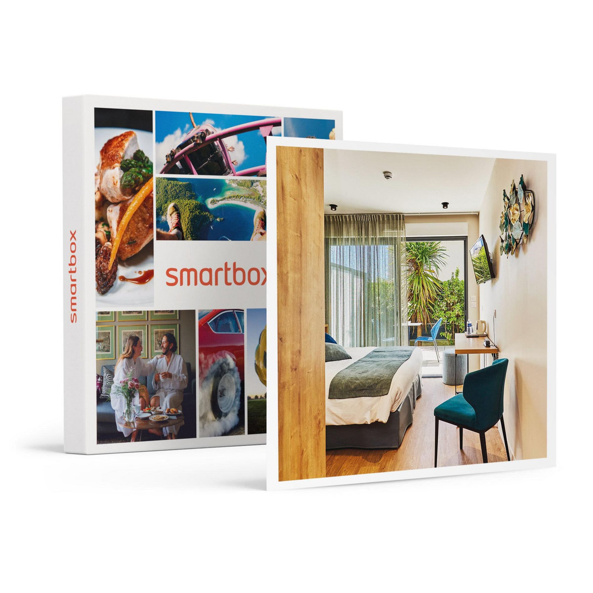 Smartbox Vacances les pieds dans l'eau : 2 jours avec dîner, sauna et location de vélos en bord de mer - Coffret Cadeau Séjour