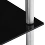 Voir la diapositive 4 : VIDAXL Etagere 6 niveaux Noir 40x40x160 cm Verre trempe