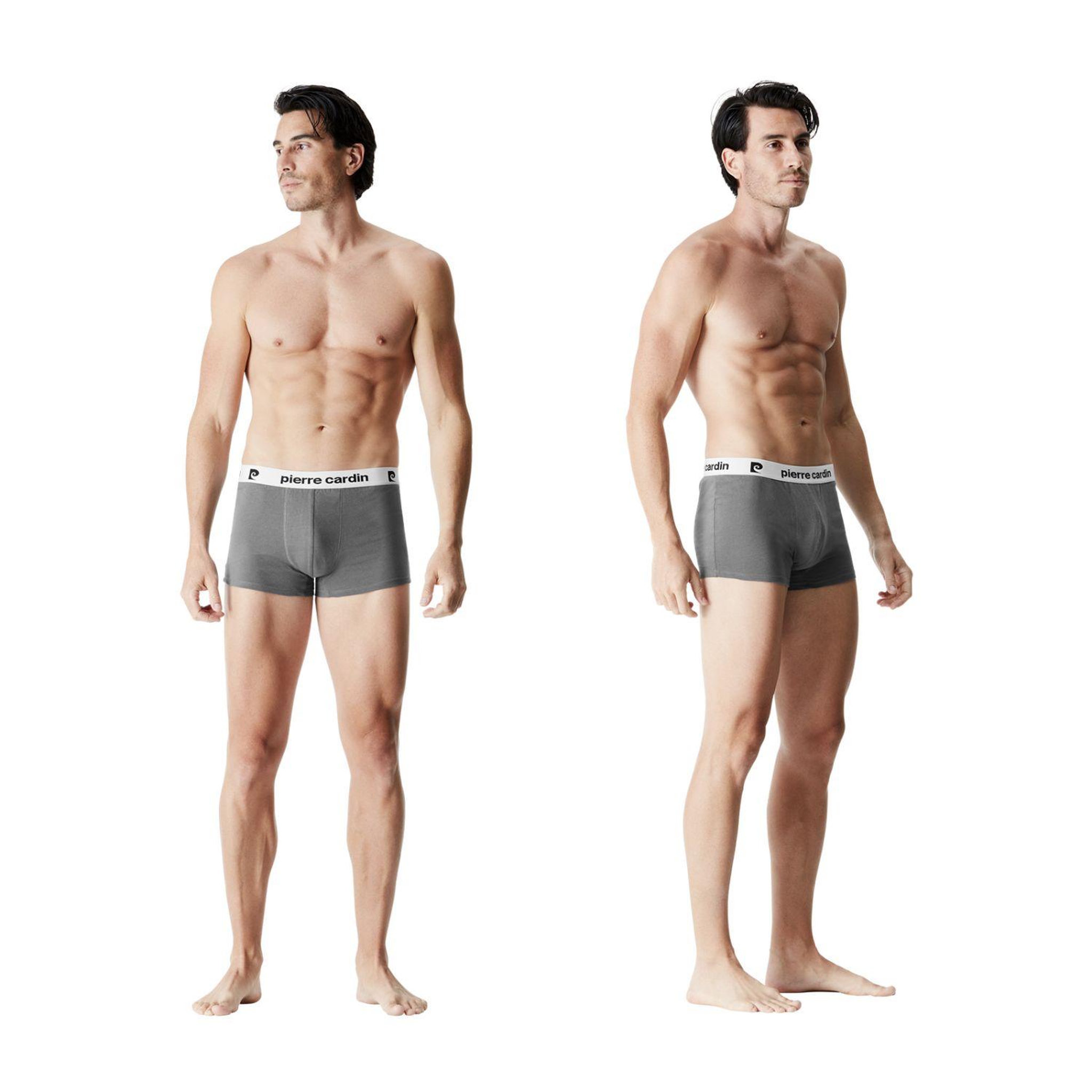 Voir la diapositive 3 : PIERRE CARDIN Lot de 4 boxers homme en coton Classic