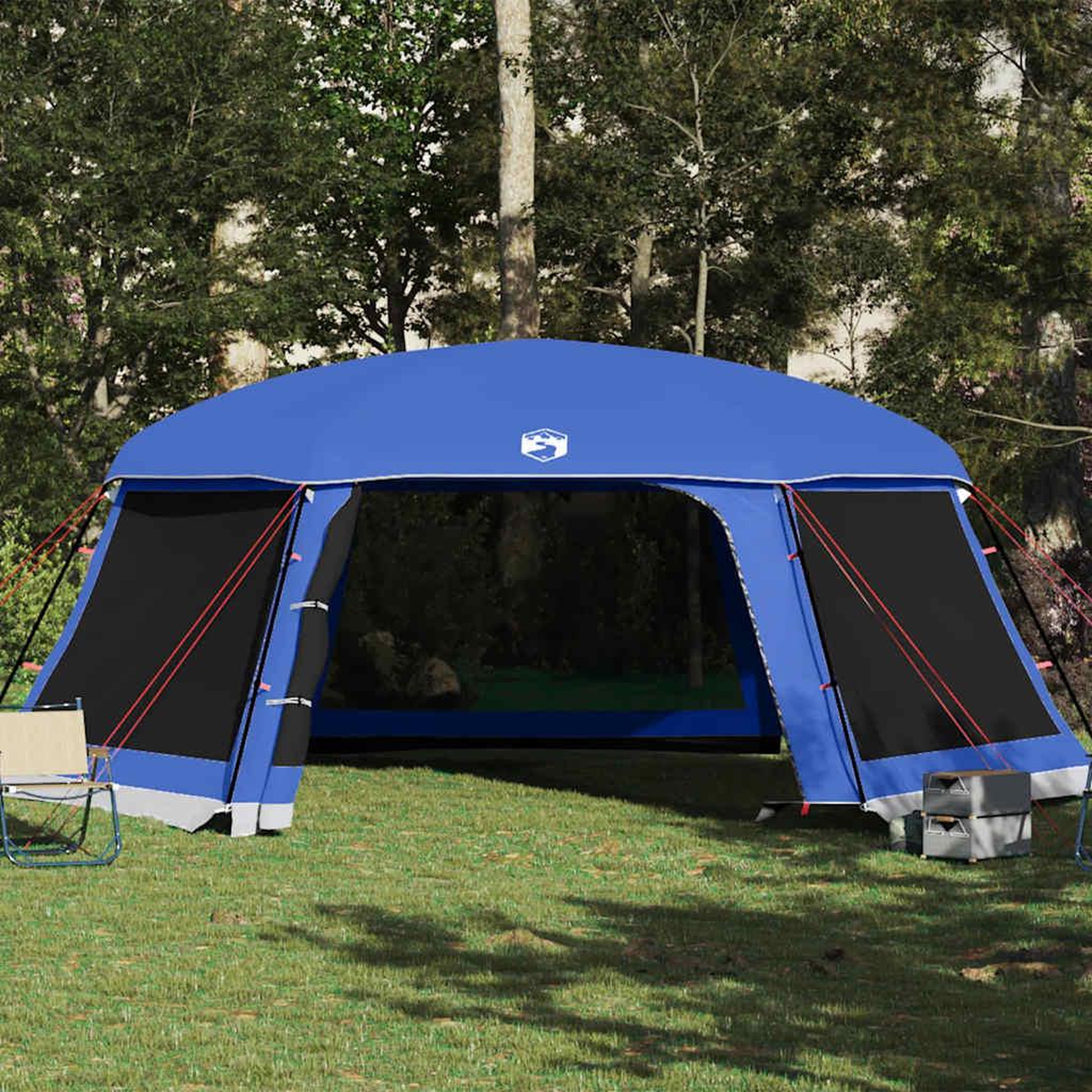 Voir la diapositive 4 : VIDAXL Tente de piscine moustiquaire amovible parois maille bleu azur