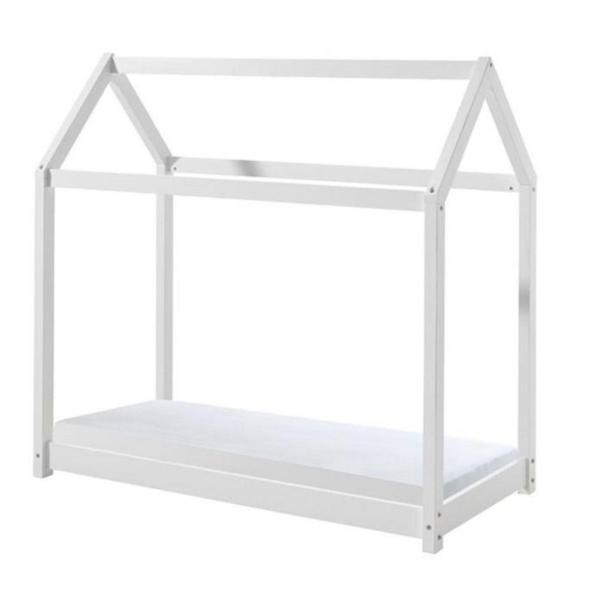 Paris Prix Lit Enfant & Matelas  Cabane  70x140cm Blanc