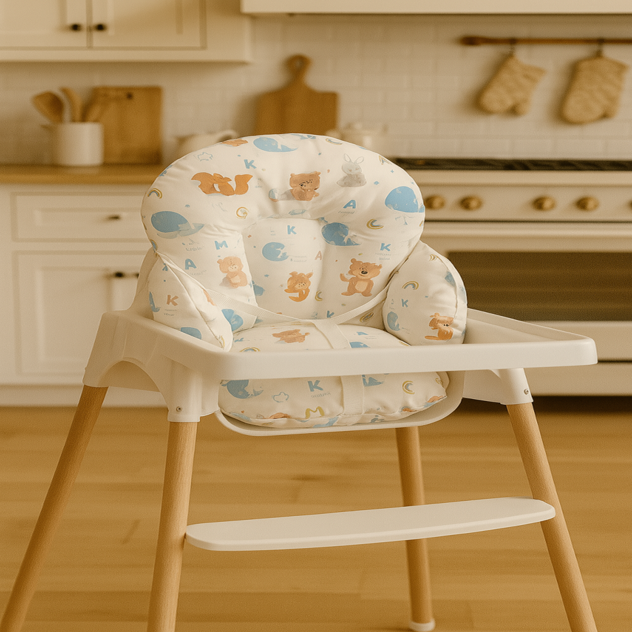Voir la diapositive 2 : CH'TI BOUT Coussin de chaise + sangles de matien - pu
