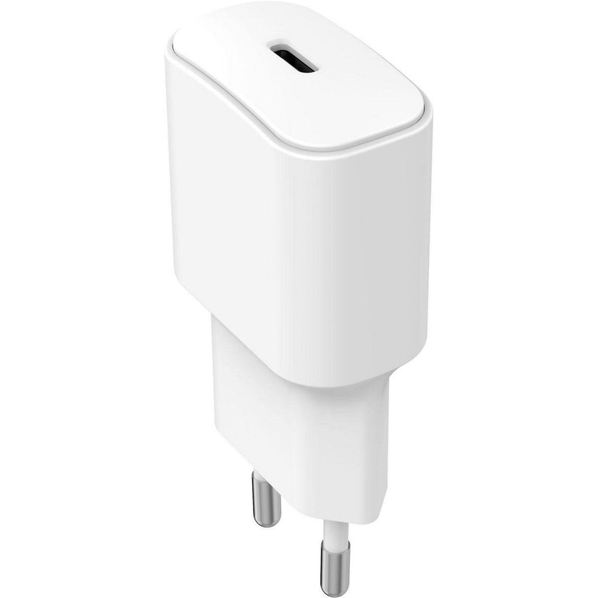 ESSENTIEL B Chargeur + câble 20W USB-C + Cable USB-C 1M Blanc