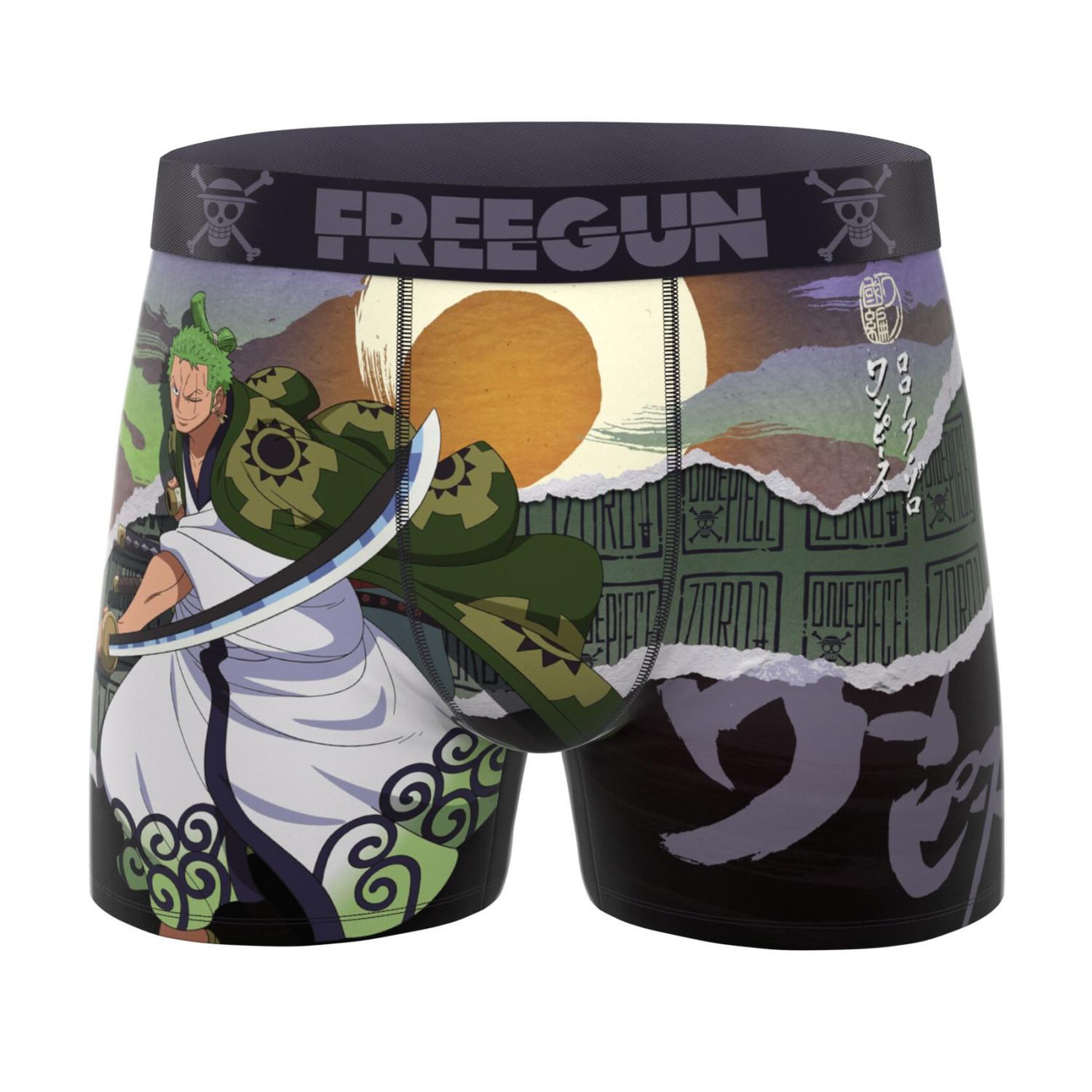 Voir la diapositive 4 : FREEGUN Lot de 4 boxers homme One Piece