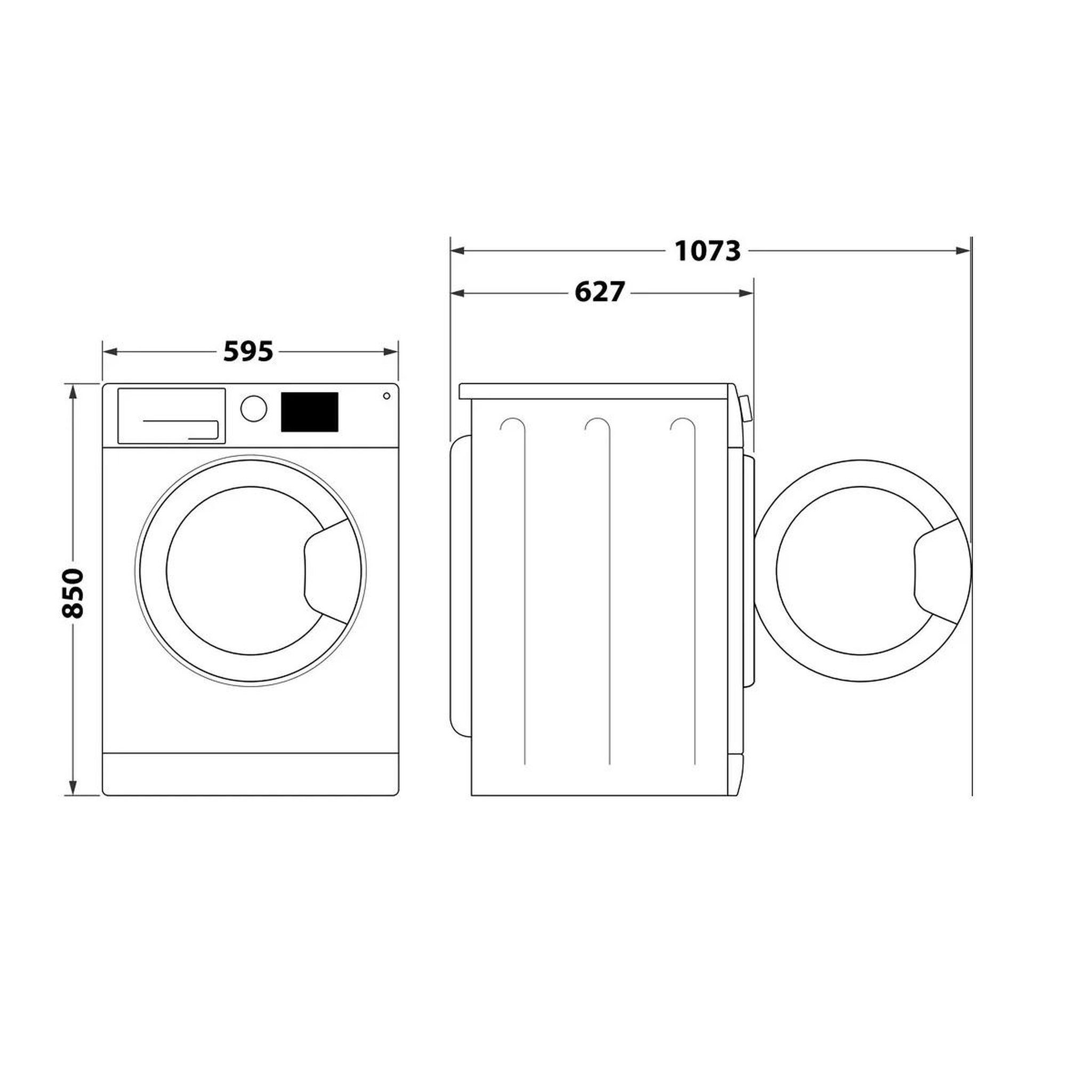 Voir la diapositive 5 : Whirlpool Lave-linge frontal 9kg 1200 tours/min blanc - ffspl9269wfr