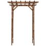Voir la diapositive 5 : OUTSUNNY Arche de jardin arche à rosiers style exotique dim. 140L x 65l x 200H cm bois de sapin