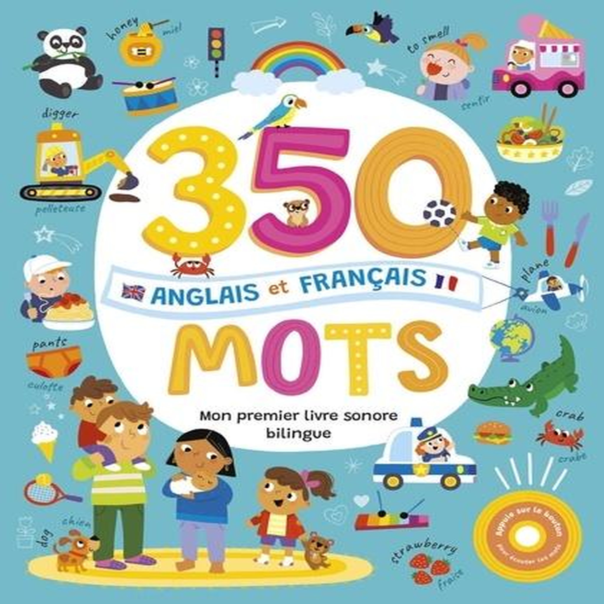 350 MOTS ANGLAIS ET FRANCAIS. EDITION BILINGUE FRANCAIS-ANGLAIS, 1, 2, 3 soleil !
