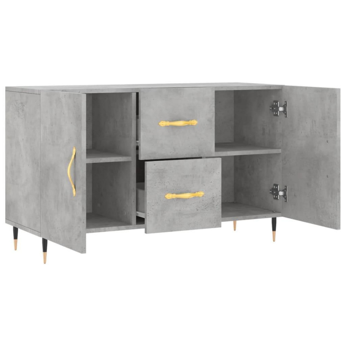 VIDAXL Buffet gris beton 100x36x60 cm bois d'ingenierie