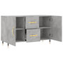 Voir la diapositive 5 : VIDAXL Buffet gris beton 100x36x60 cm bois d'ingenierie