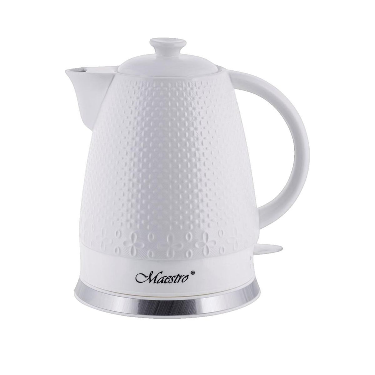 HELLO MAESTRO Bouilloire Électrique Maestro Model 1.5L 1500W Blanc