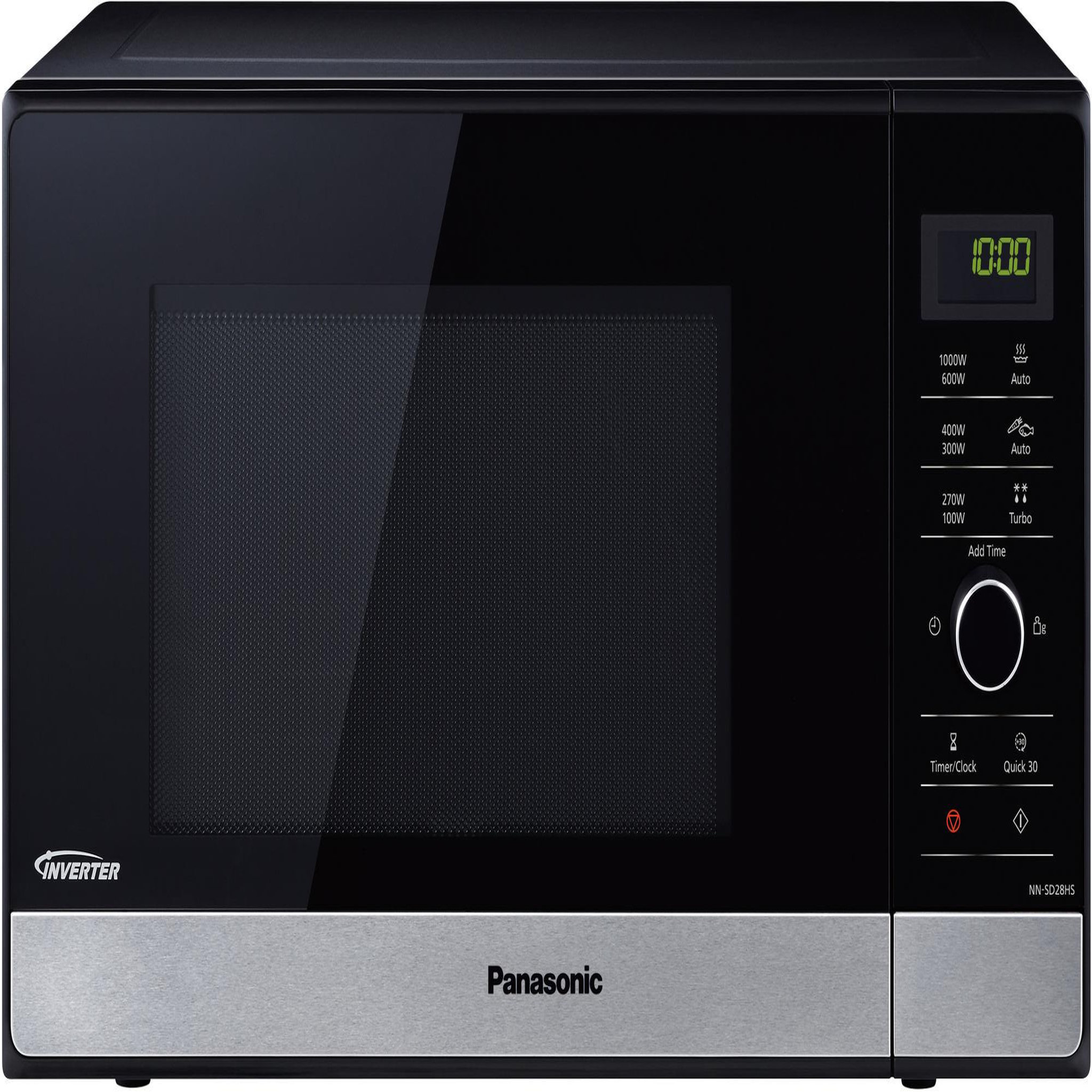 Voir la diapositive 2 : PANASONIC Micro-ondes inverter 23l 1000w noir/inox - nnsd28hsgtgf