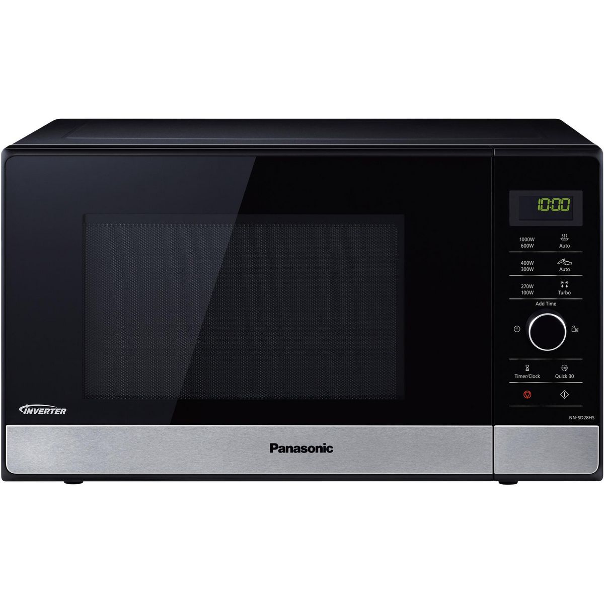 PANASONIC Micro-ondes inverter 23l 1000w noir/inox - nnsd28hsgtgf