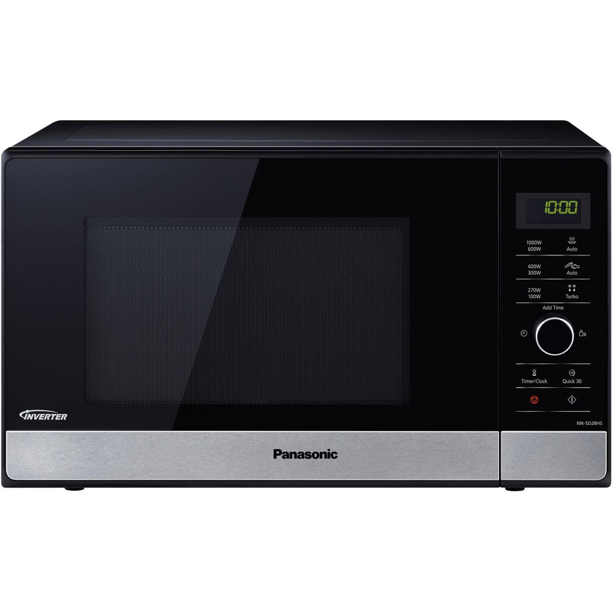 PANASONIC Micro-ondes inverter 23l 1000w noir/inox - nnsd28hsgtgf