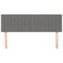 Voir la diapositive 3 : VIDAXL Tetes de lit 2 pcs Gris fonce 72x5x78/88 cm Tissu