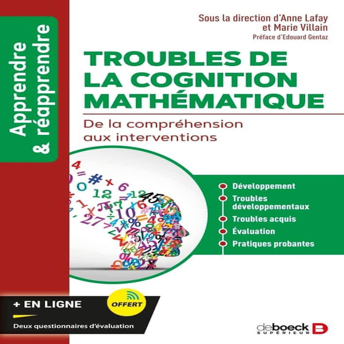 TROUBLES DE LA COGNITION MATHEMATIQUE. DE LA COMPREHENSION AUX INTERVENTIONS, Lafay Anne
