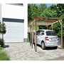 Voir la diapositive 2 : Habitat et Jardin Carport voiture en bois  Solar II  3 x 5 x 2.4