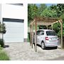 Voir la diapositive 2 : Habitat et Jardin Carport voiture en bois  Solar II  3 x 5 x 2.4