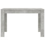 Voir la diapositive 4 : VIDAXL Table a manger Gris beton 120x60x76 cm Bois d'ingenierie
