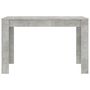 Voir la diapositive 4 : VIDAXL Table a manger Gris beton 120x60x76 cm Bois d'ingenierie