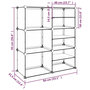 Voir la diapositive 6 : VIDAXL Etagere a chaussures Transparent 84x31,5x93 cm PP