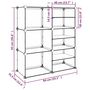 Voir la diapositive 6 : VIDAXL Etagere a chaussures Transparent 84x31,5x93 cm PP