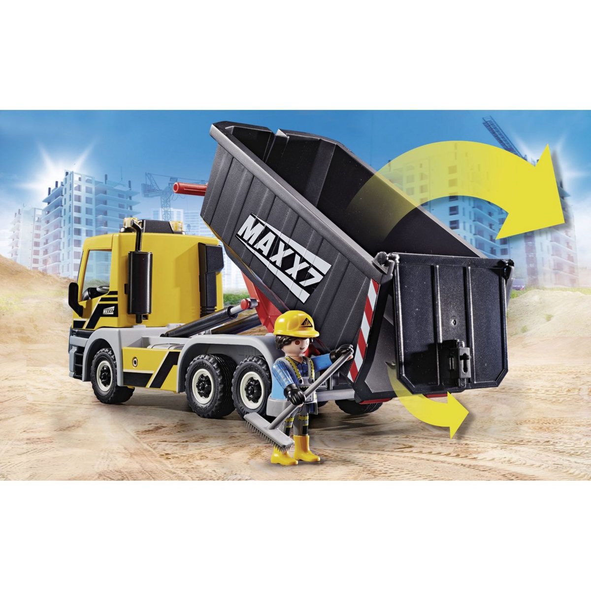 PLAYMOBIL 70444 City action - Camion avec benne et plateforme