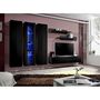 Voir la diapositive 4 : Paris Prix Meuble TV Mural Design  Fly IV  310cm Noir