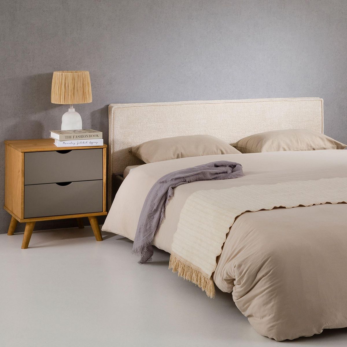 IDIMEX Tête de lit LORETTE 120 sur pieds, en tissu