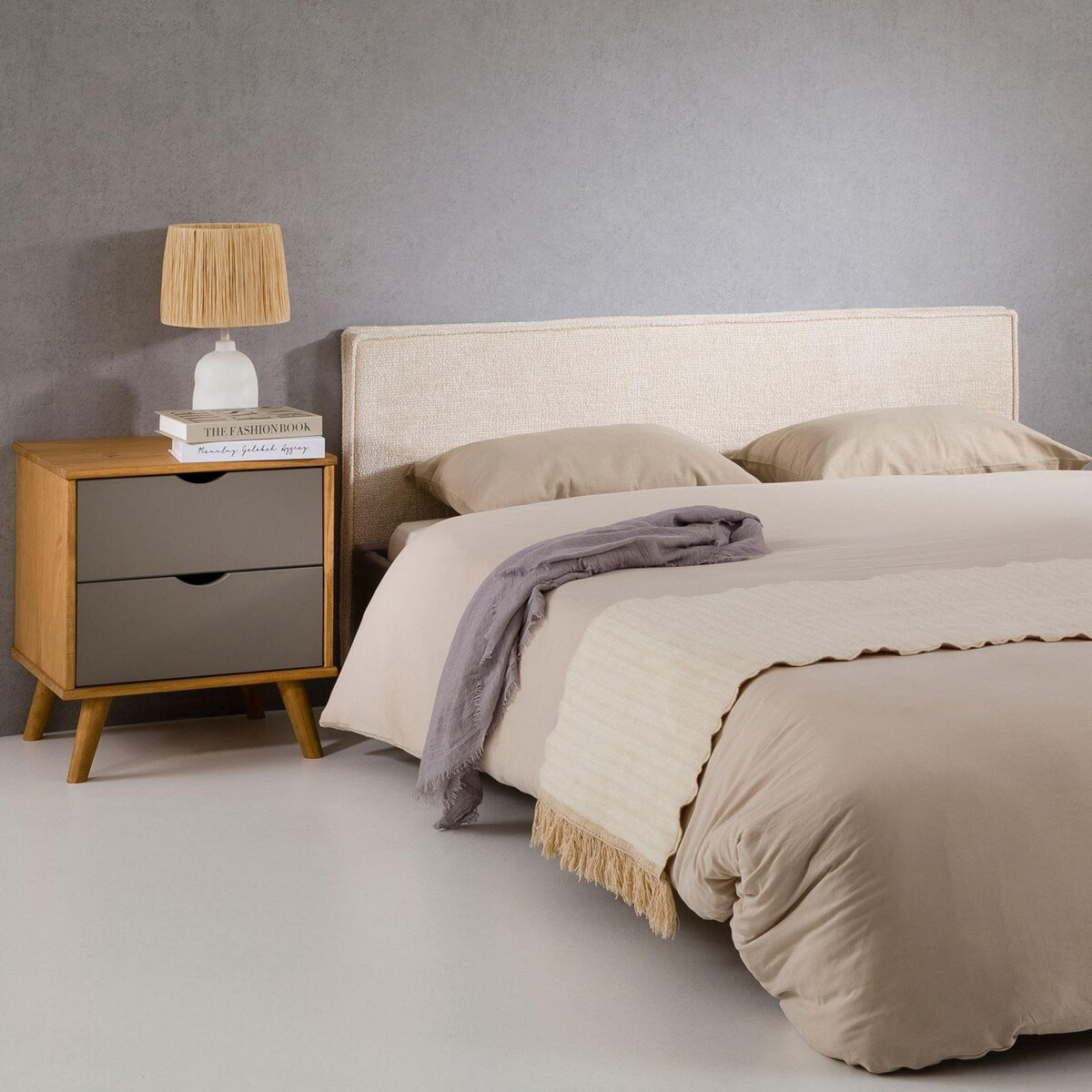 IDIMEX Tête de lit LORETTE 120 sur pieds, en tissu