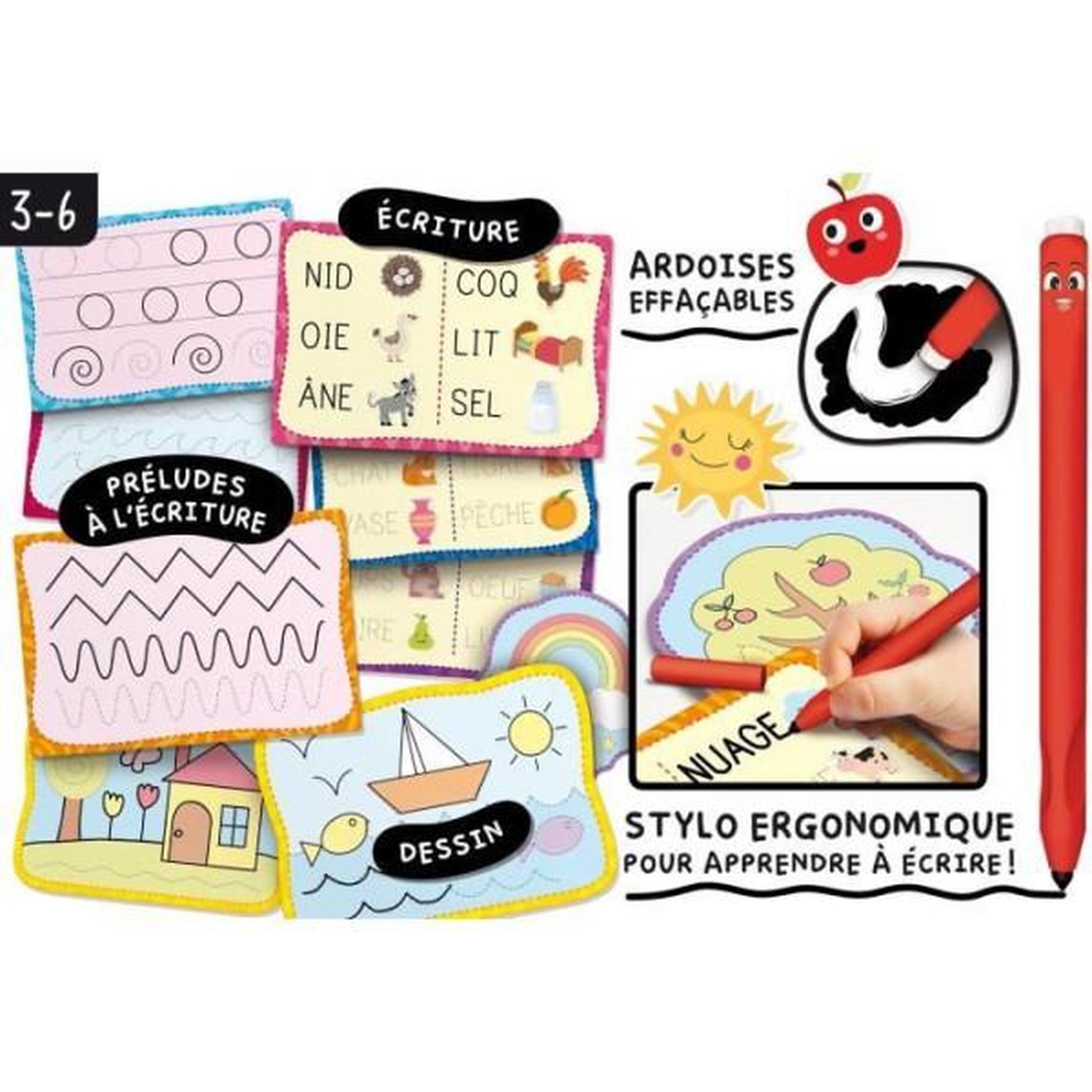 Voir la diapositive 4 : LISCIANI GIOCHI Stylo ergonomique - Montessori Pen Super Ecole d'écriture - LISCIANI