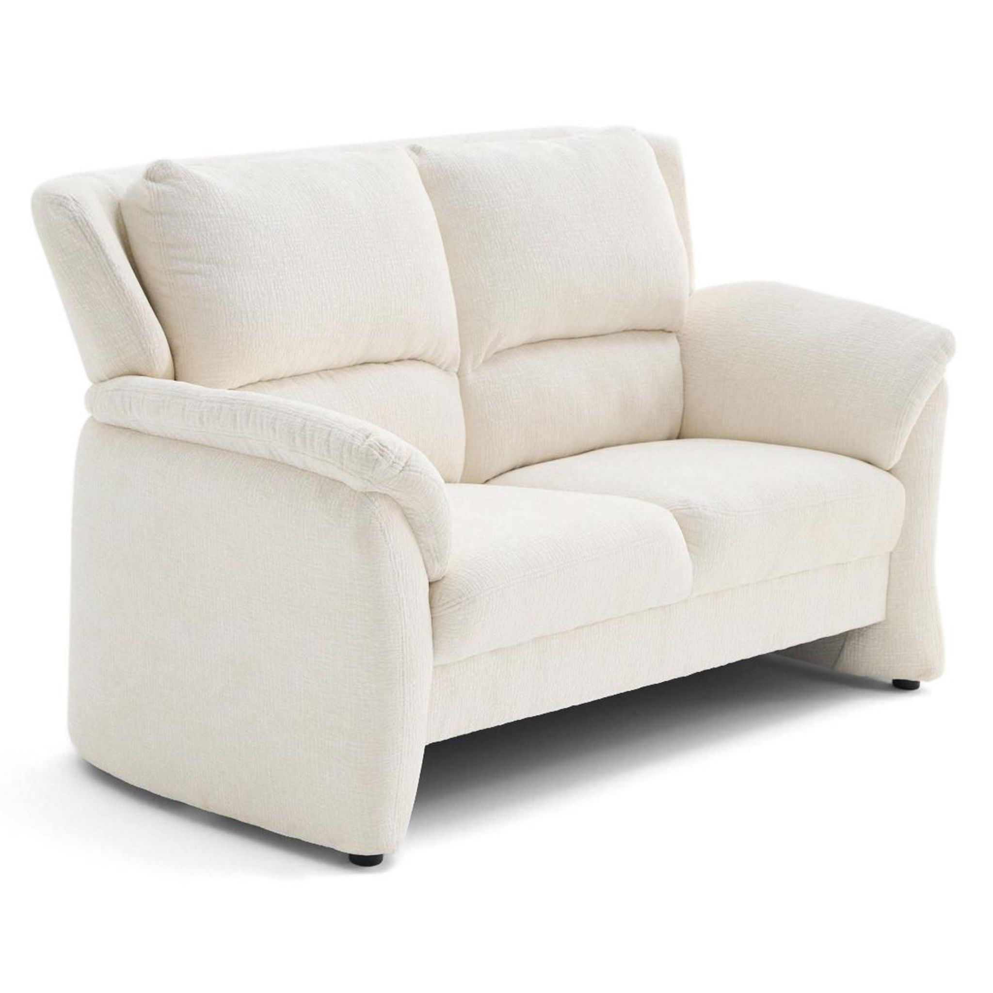 LISA DESIGN Bastille - canapé droit 2 places en tissu velours relief ...