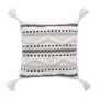 Voir la diapositive 1 : Paris Prix Housse de Coussin à Pompons  Emilia  40x40cm Noir & Blanc