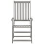 Voir la diapositive 4 : VIDAXL Chaises inclinables de jardin lot de 2 et coussins Bois acacia