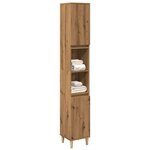 VIDAXL Armoire de salle de bain chene artisanal 30x30x190 cm