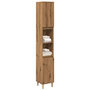 Voir la diapositive 1 : VIDAXL Armoire de salle de bain chene artisanal 30x30x190 cm