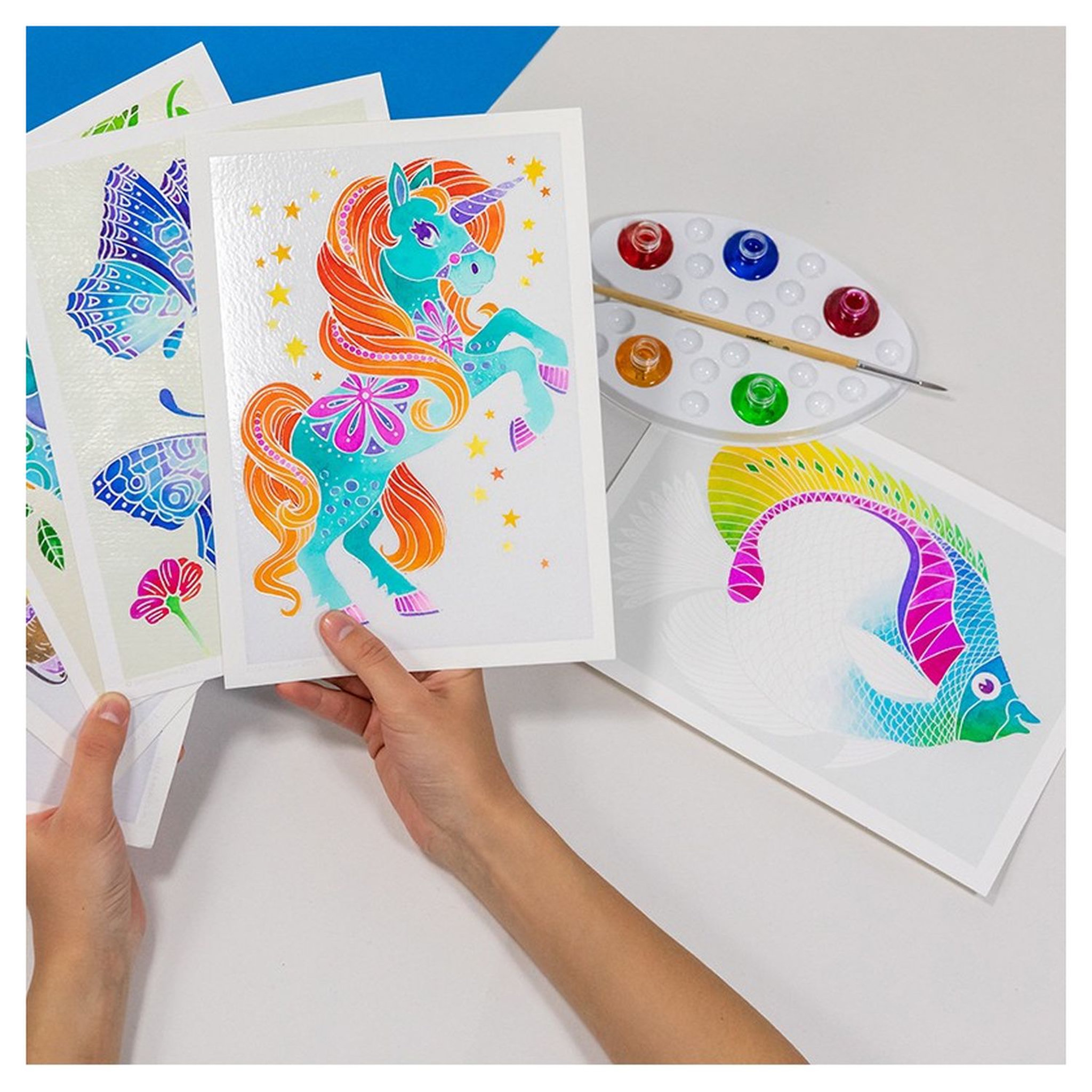 Voir la diapositive 3 : Sentosphère Aquarellum junior licornes