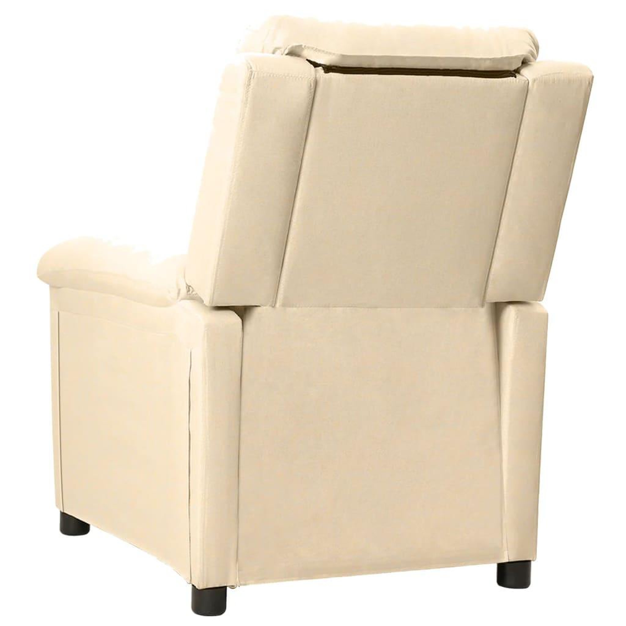 Voir la diapositive 5 : VIDAXL Fauteuil inclinable electrique Creme Tissu