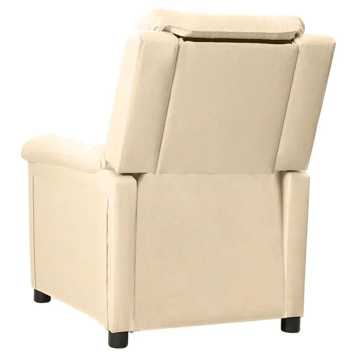 VIDAXL Fauteuil inclinable electrique Creme Tissu