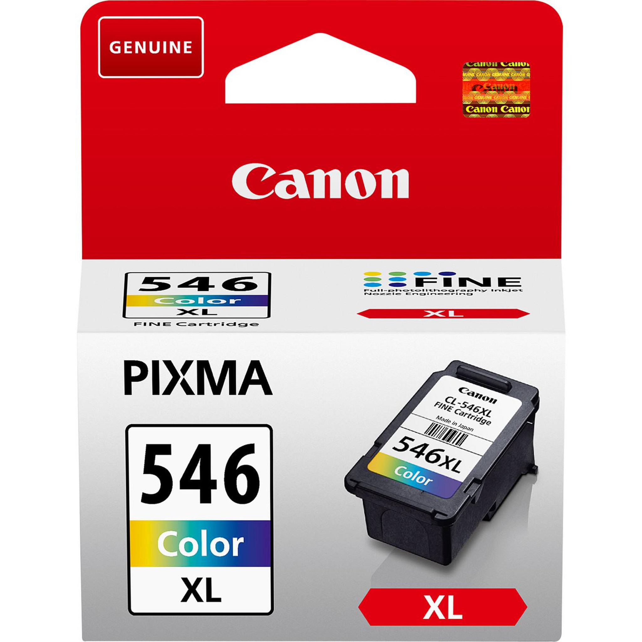 Voir la diapositive 2 : Canon CANON Cartouche dencre a Haut rendement CL-546XL - Couleur