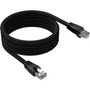 Voir la diapositive 2 : ADEQWAT Câble Ethernet 5M Droit CAT8 noir