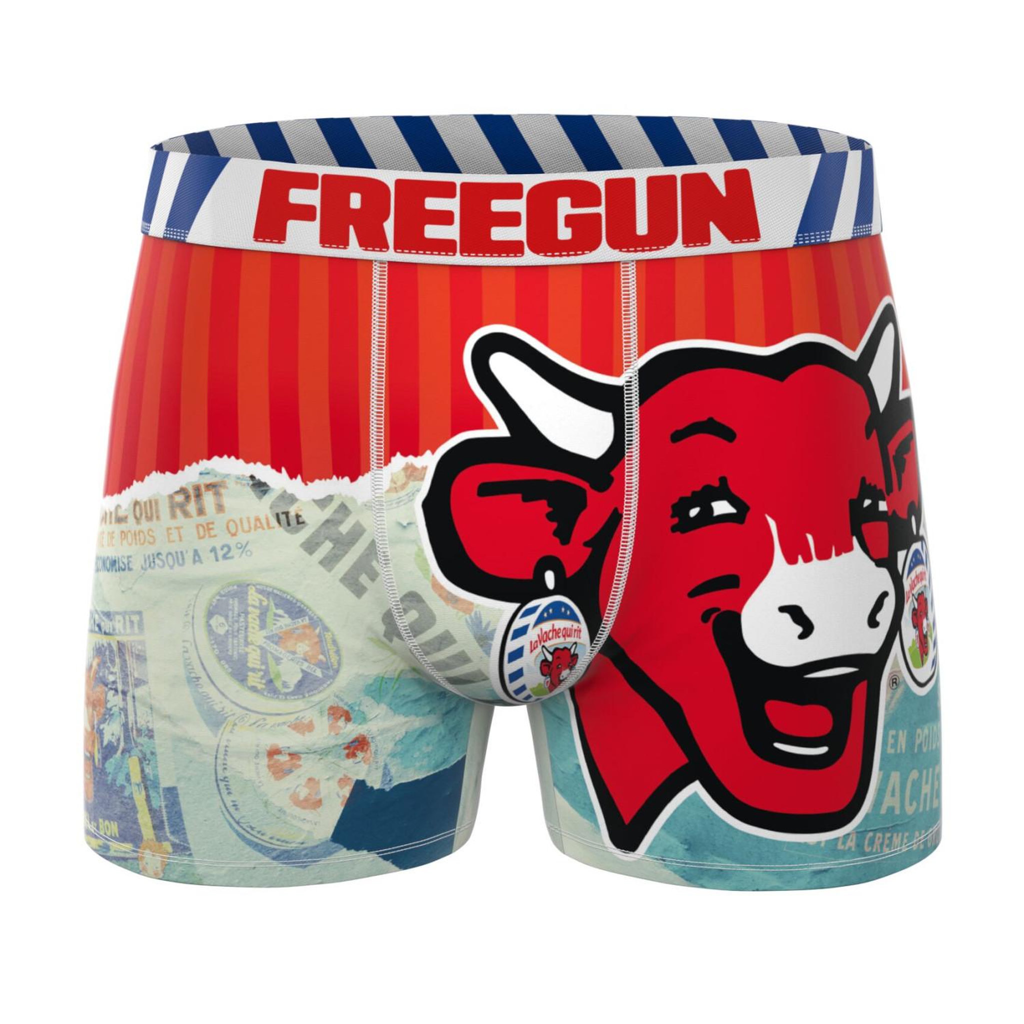 Voir la diapositive 5 : FREEGUN Lot de 3 boxers enfant la vache qui rit