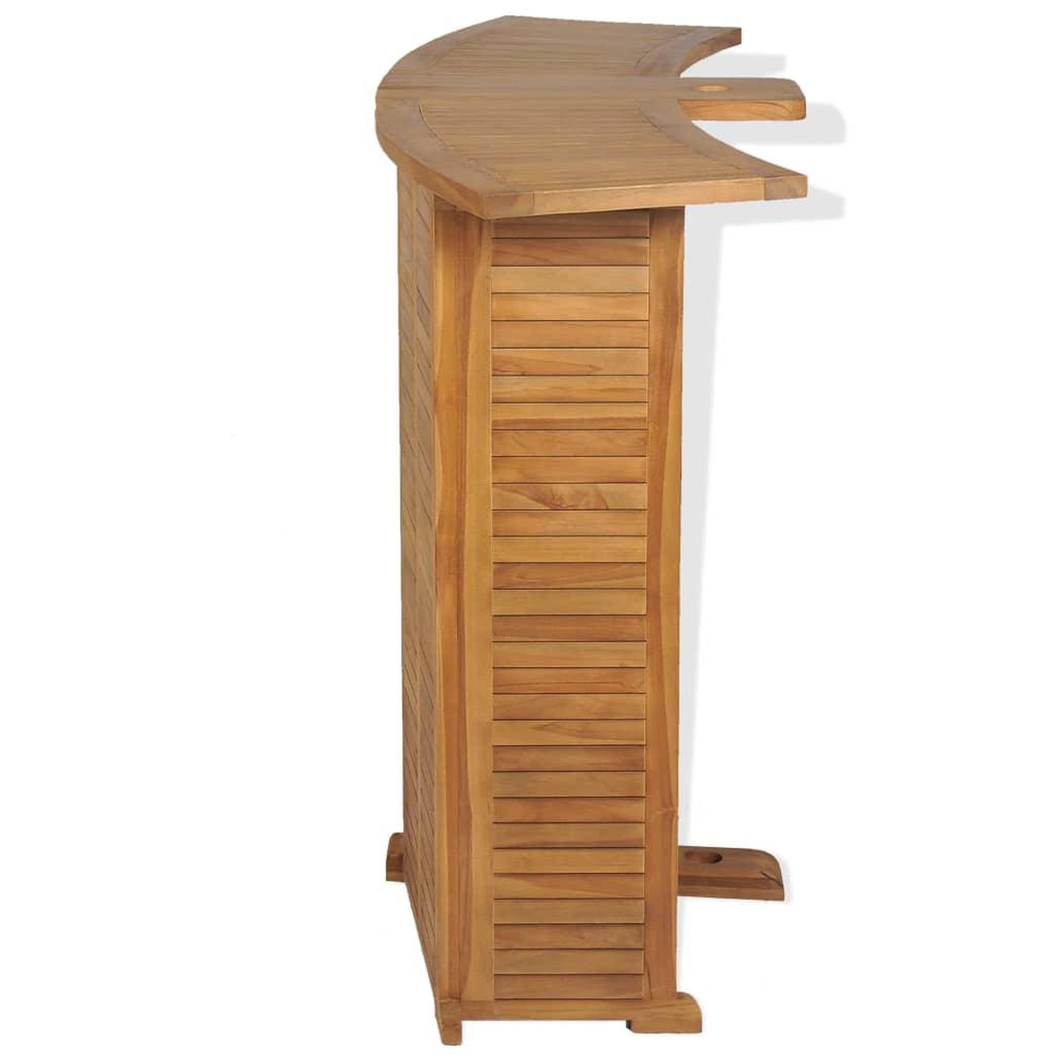 Voir la diapositive 5 : VIDAXL Table pliable de bar 155x53x105 cm bois de teck solide