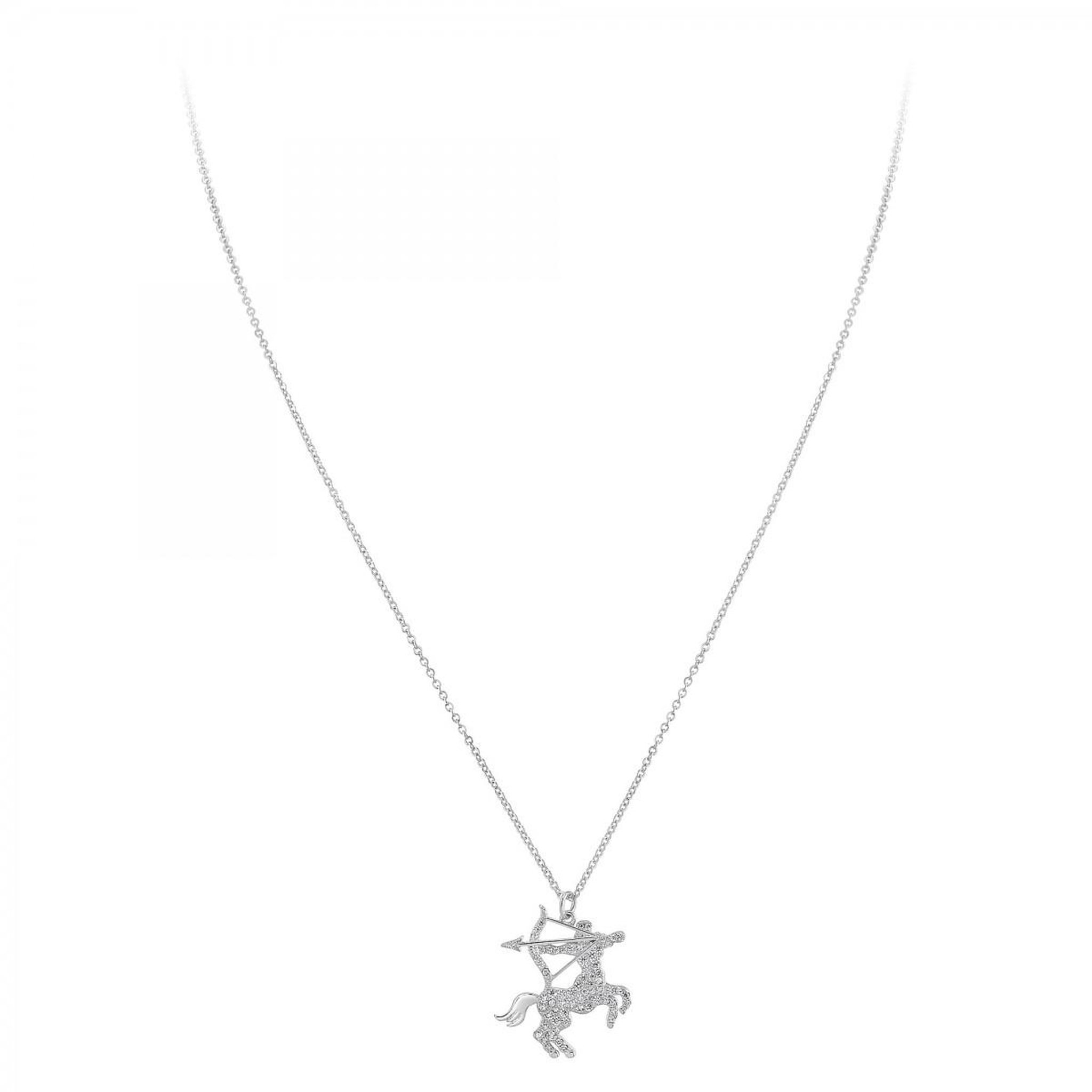 Voir la diapositive 3 : SC CRYSTAL Collier signe astrologique sagittaire orné de Cristaux scintillants par SC Crystal en Métal rhodié