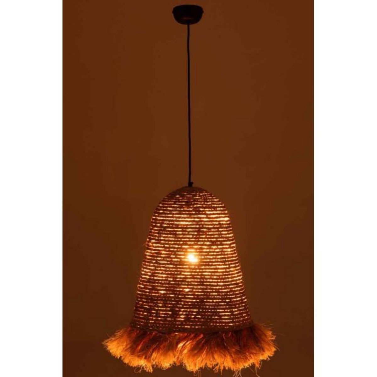 Paris Prix Lampe Suspension Design  Ozie  50cm Naturel
