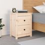 Voir la diapositive 1 : VIDAXL Table de chevet 50x35x61,5 cm Bois de pin massif